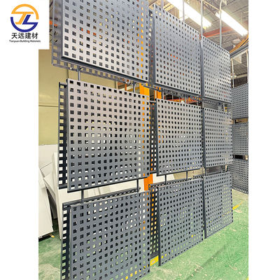 Weatherproof Aluminum Metal Ceiling for Office Building with C-Shaped Strip Design